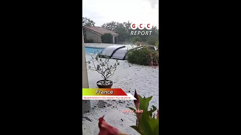 #France #hailstorm #PuyDeDome #severeweather #destruction #anomaly #weather #climatechange