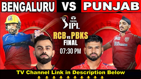 TODAY++[How-To-Watch] RCB vs PBKS LIVE Streams FINAL Free TV Channel