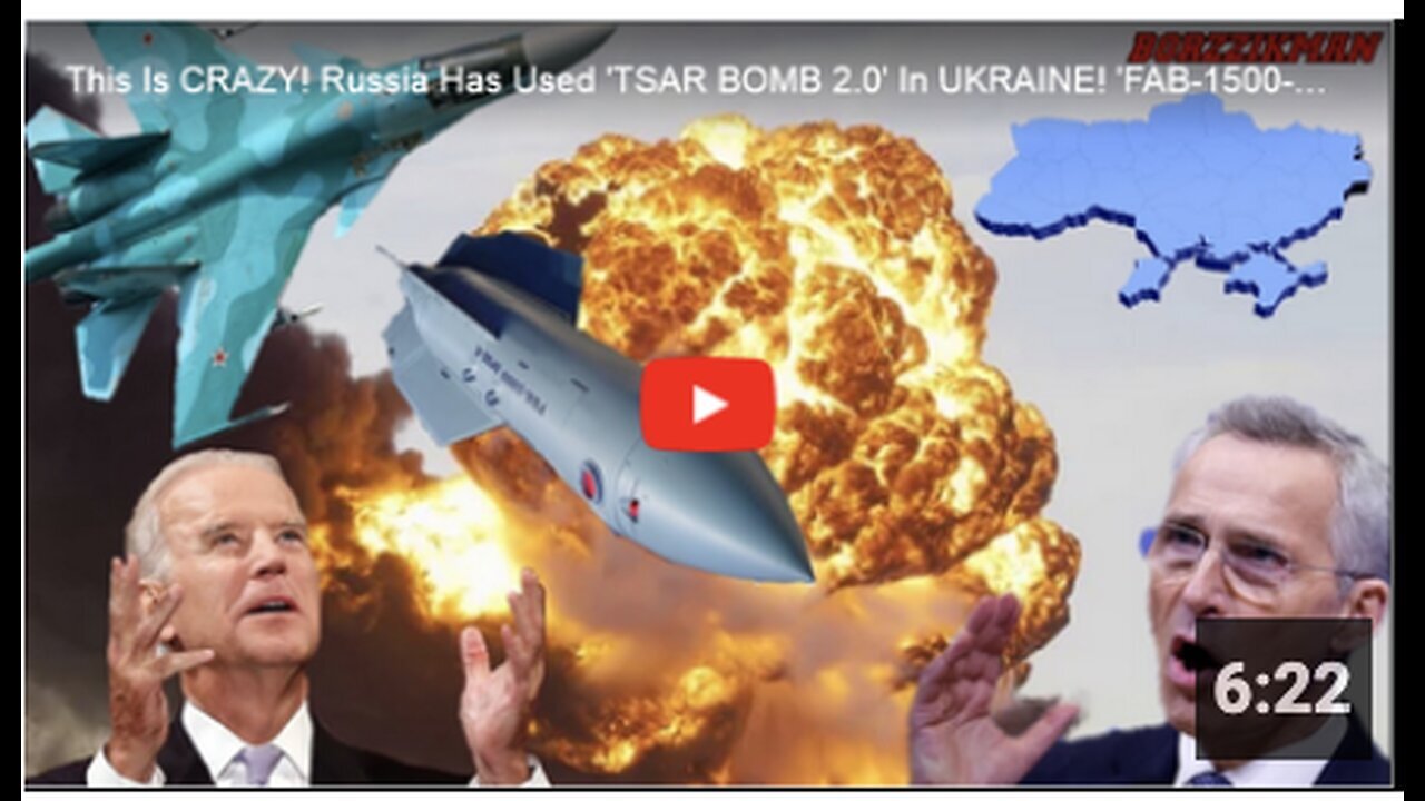 "Russia Utilizes 'Tsar Bomb 2.0' in Ukraine: 'FAB-1500-M54' Annihilates Everything"