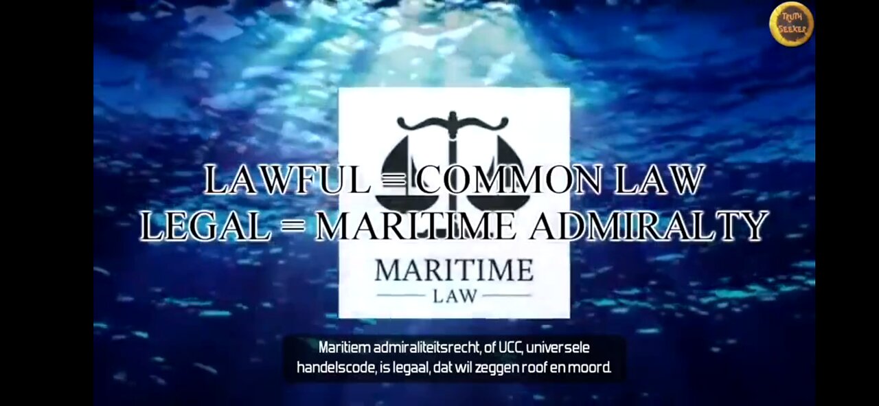 Dead In The Water - Maritime Admiralty Law UCC - (Dutch Subs - Dood in the Water)