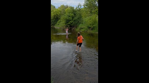 Layla Goes To Join Lily in The Eau Galle River