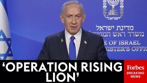 BREAKING NEWS: Israeli Prime Minister Benjamin Netanyahu Discusses Strike On Iran’s Nuclear Targets