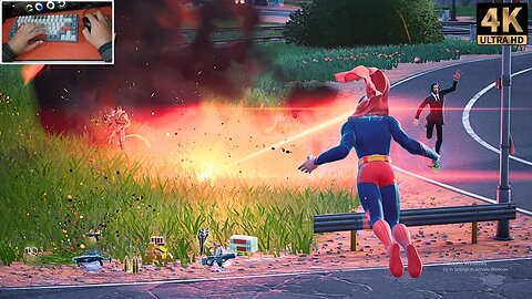 FORTNITE - Superman Destroys Battle Royale Lobby - 4kHD