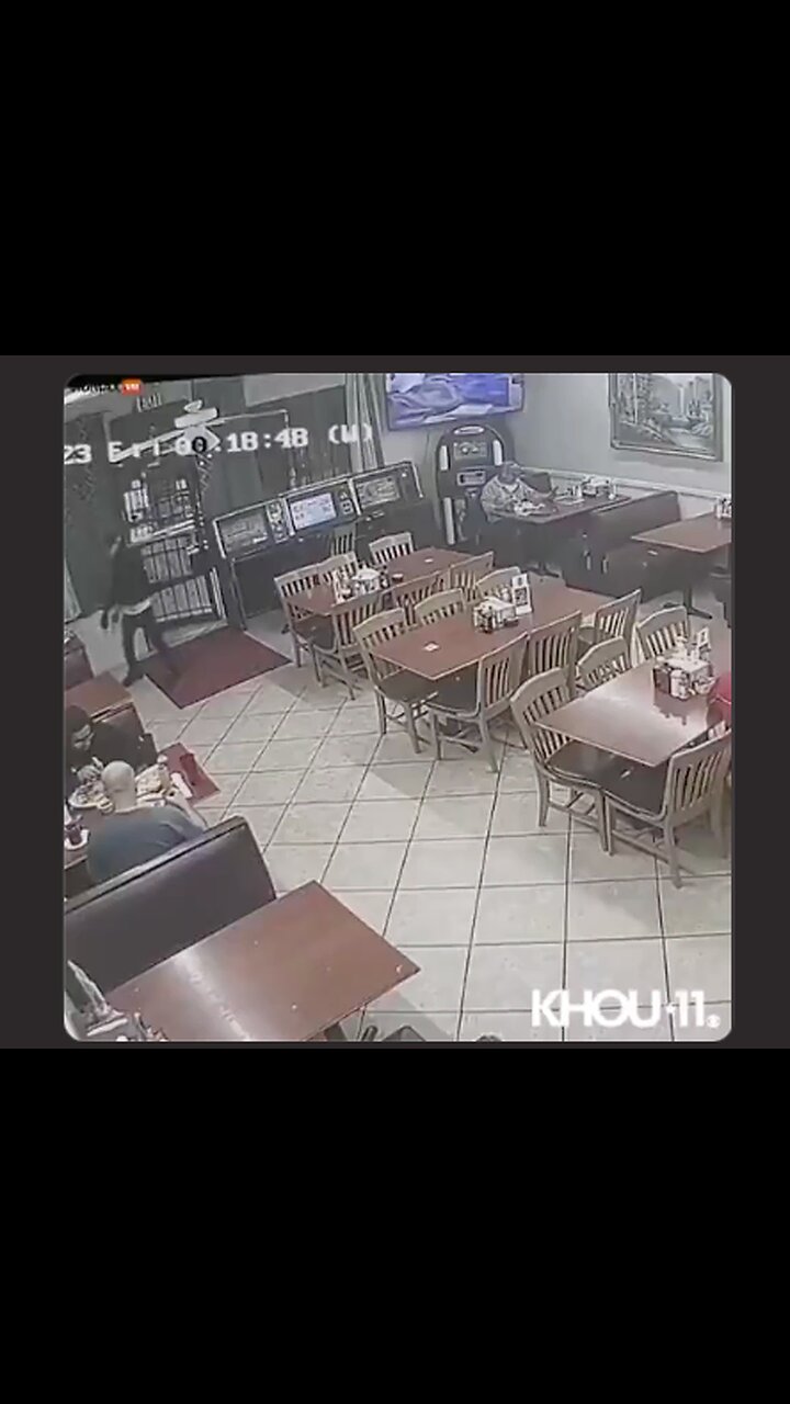 Customer sends robber to the morgue during holdup at restaurant in Houston Texas (see description)