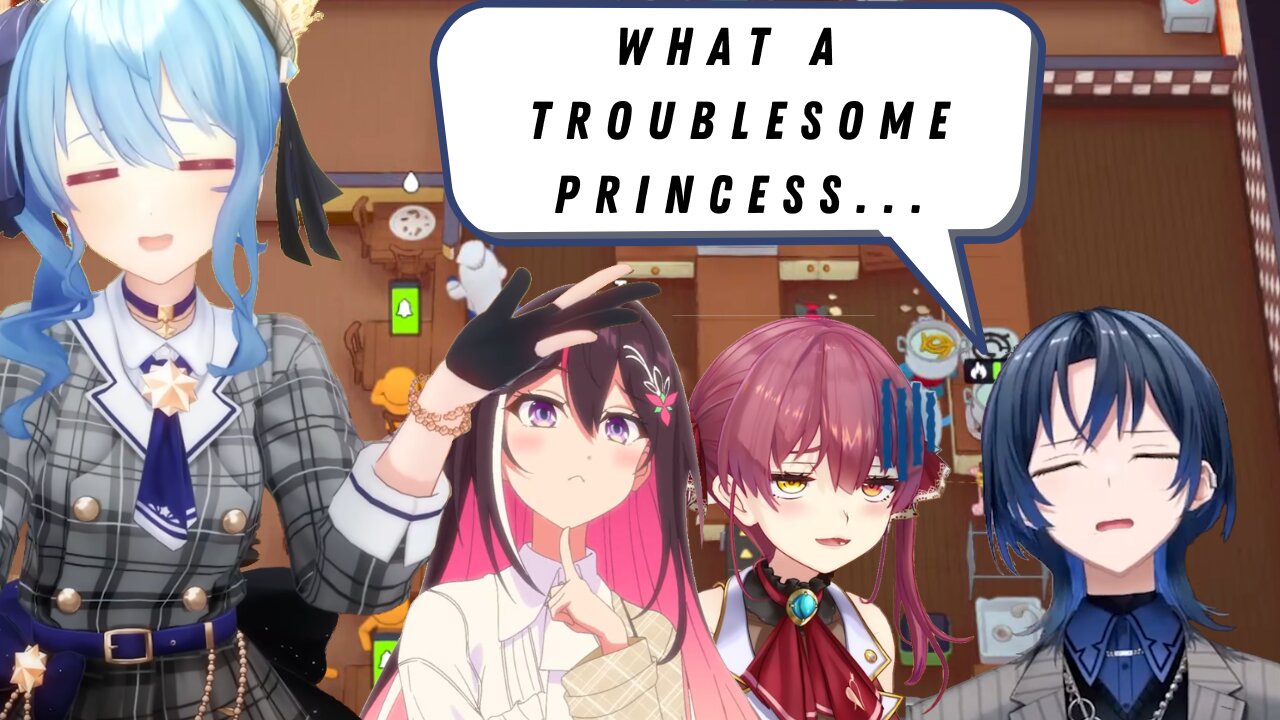 Marine and Ao start a feud while making spaghetti 【Hololive】