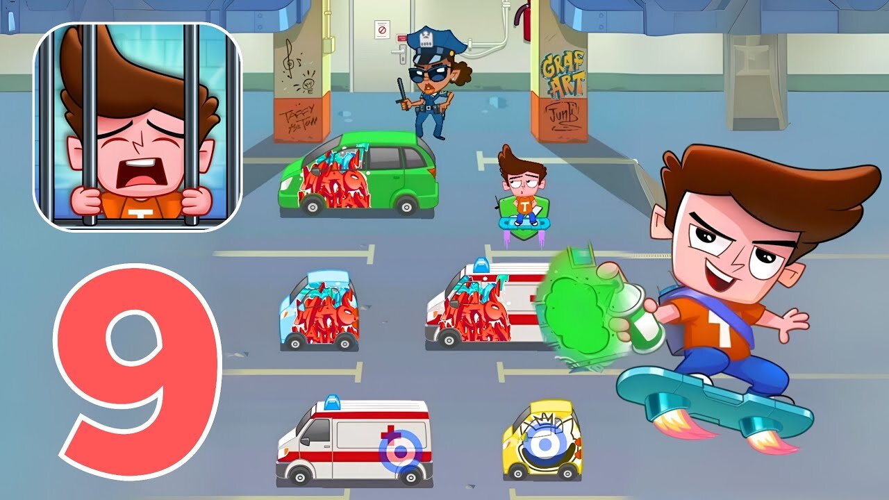 City Vandal - Spray & Run - Gameplay Walkthrough | Part 9