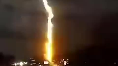 Breaking: BANG! Lightning Explodes Pavement, Strikes Road Next to Driver