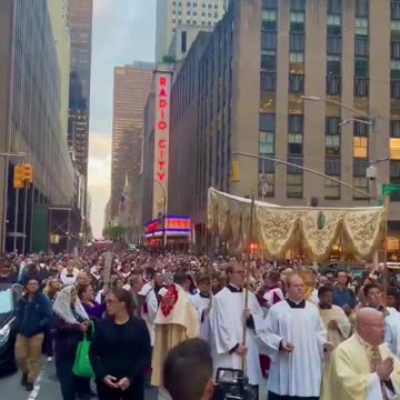 Thousands of Christians took to the streets of New York City to celebrate Jesus.