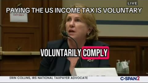 Paying the US income tax is voluntary
