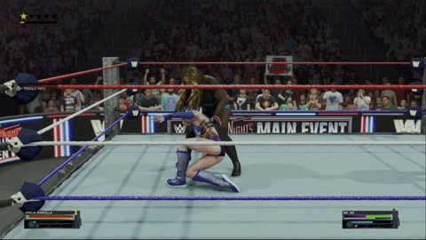 wwe 2k25 299 universe Amelia Marcella VS Nia Jax