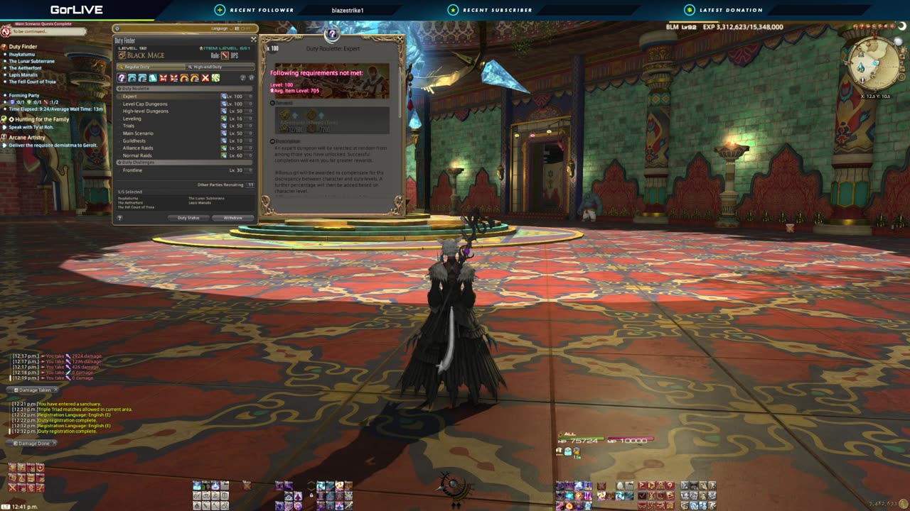 Roulettes | Leveling Black Mage 83+, Y'Shtola Cosplay | All Classes 100 Achievement