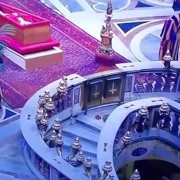 👹🔺Upside Down Crosses at The Pope's Funeral