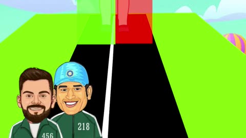MSD vs Virat vs Rohit | Squid Game 3 🦑😂 | Funny Shorts