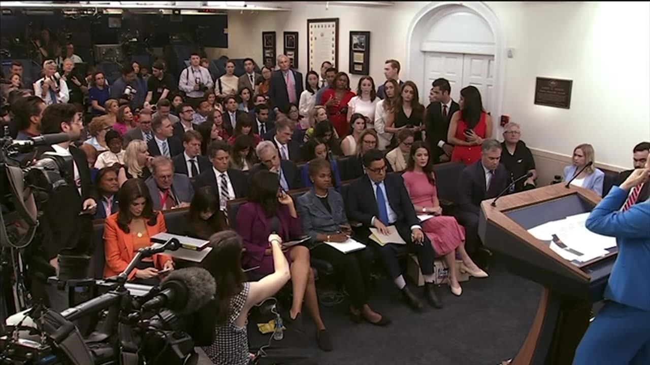 Karoline Leavitt Roasts Reporter Asking if President Trump Supports Peaceful Protests