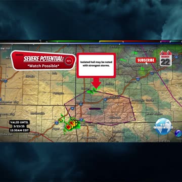 🌩️ Mesoscale Discussion #253: Severe Potential: 3/22/25 #shorts #severeweather