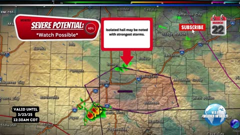 🌩️ Mesoscale Discussion #253: Severe Potential: 3/22/25 #shorts #severeweather