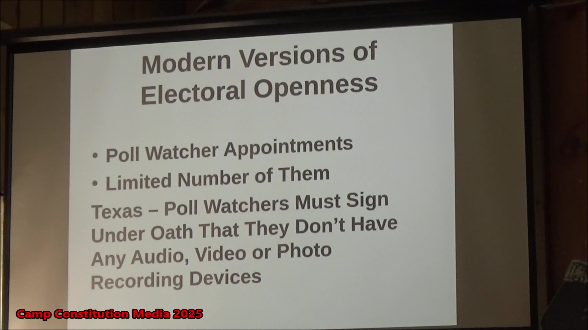 Americas Electoral Heritage Part 2, with Kurt Hyde at Camp Constitution 2025