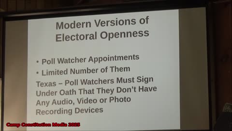 America's Electoral Heritage Part 2, with Kurt Hyde at Camp Constitution 2025
