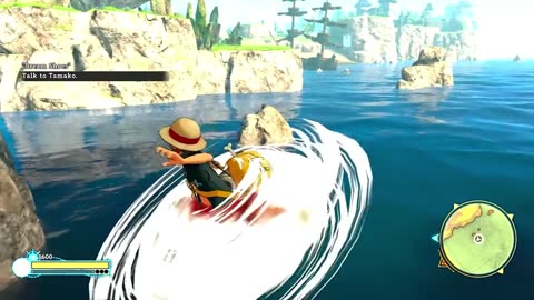 flying action above the sea