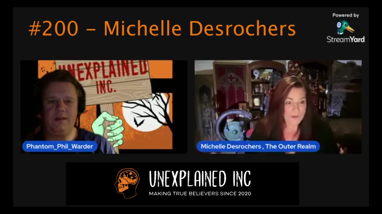 Unexplained 200: Livestream replay ft. Michelle Desrochers of The Outer Realm