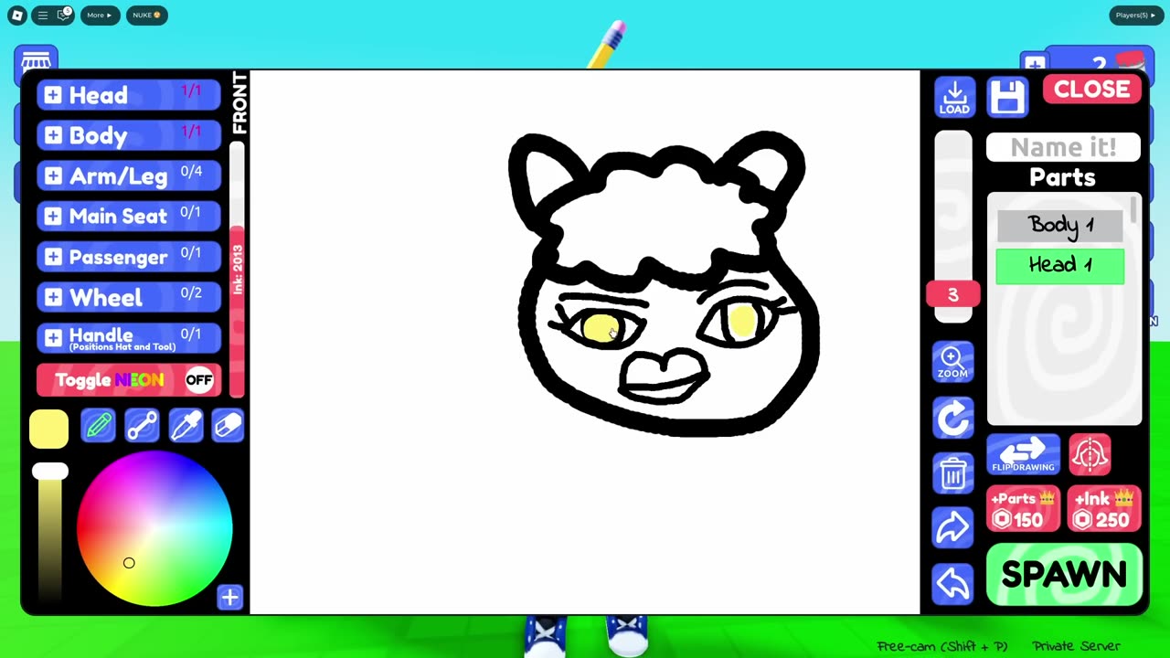 I DREW Something in Roblox... and It CHASED ME 💀🎨