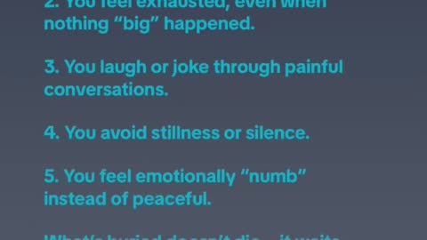 5 Signs You’re Burying Emotions