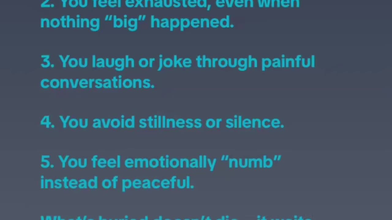 5 Signs You’re Burying Emotions