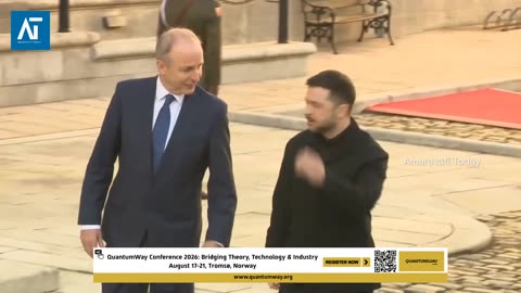 Zelenskyy Receives Powerful Welcome in Ireland 🇺🇦🤝🇮🇪 Historic Visit 2025 | Amaravati Today