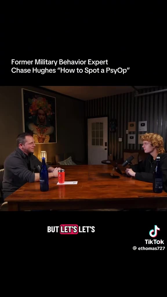 Chase Hughes on how to spot a psyop