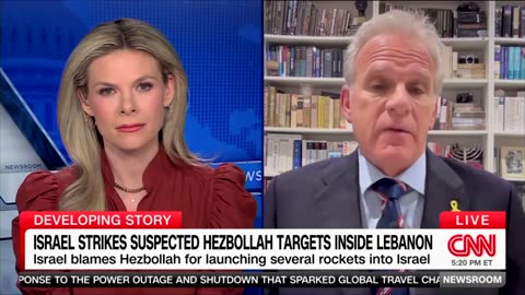 Michael Oren appears on CNN's Newsroom to discuss recent Hezbollah attacks