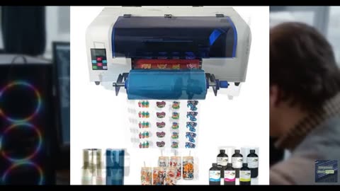 YXSM UV DTF Printer,Sticker Making Machine with 13 inch Single Head Transfer Aut