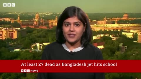 Bangladesh day of mourning after jet crashed into school | BBC News