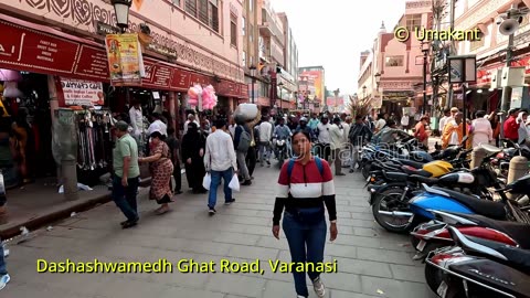 Varanasi-19-Dashashwamedh Ghat Road- Day View And Evening View