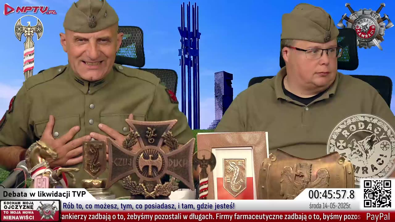 Debata w likwidacji TVP. Wt. 13.5.2025r. W. Olszański, M. Osadowski Rodacy Kamraci NPTV.pl