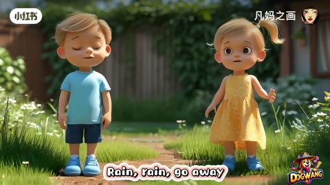 Rainy Rainy Go Away | Fun Kids Songs | Nursery Rhymes and Learning Video for Children" 🌧️🎵👶