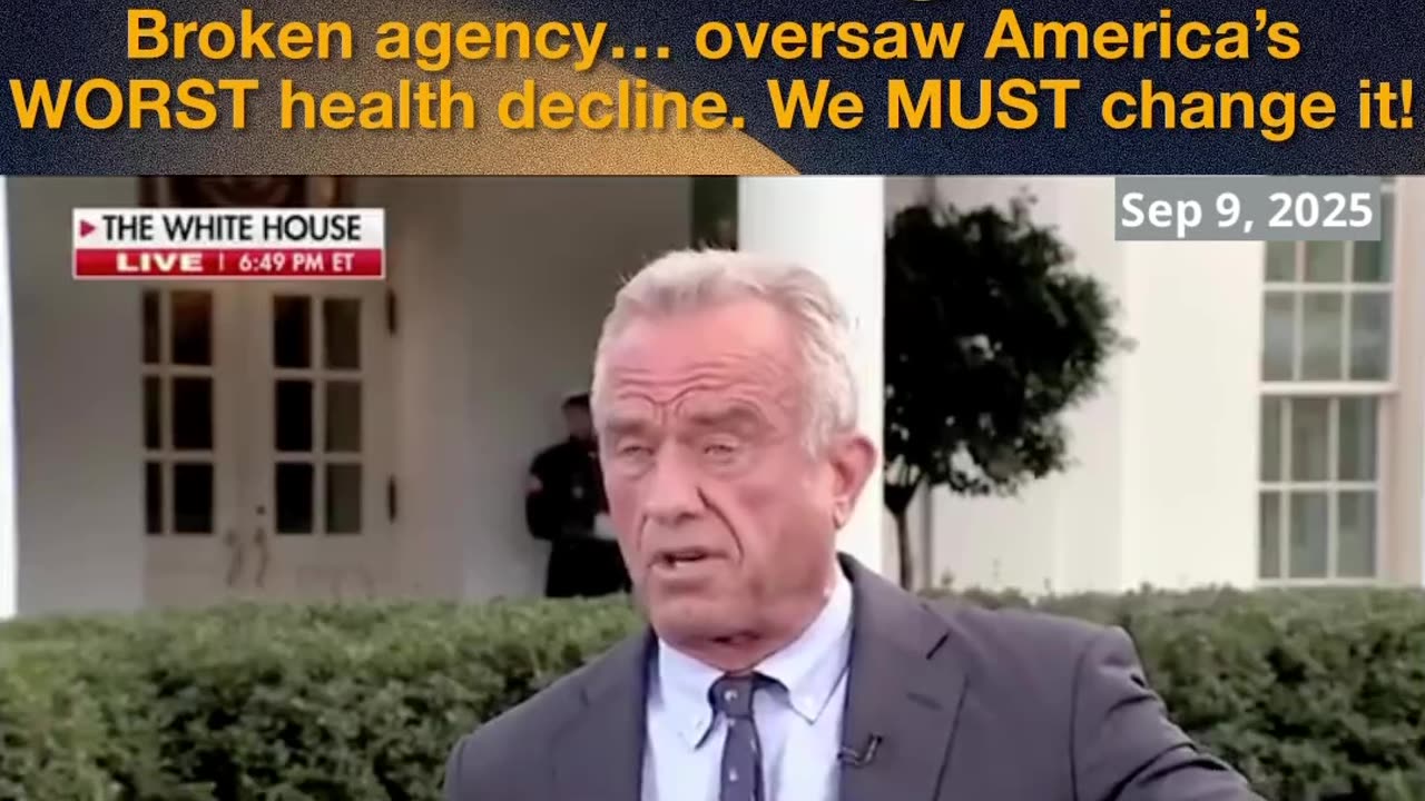 🚨 JUST IN: RFK Jr TORCHES the CDC 🔥“Broken agency… oversaw the WORST health decline of any nation.