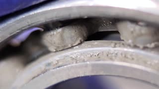 What happens to a bicycle bearing if water gets in?