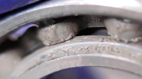 What happens to a bicycle bearing if water gets in?