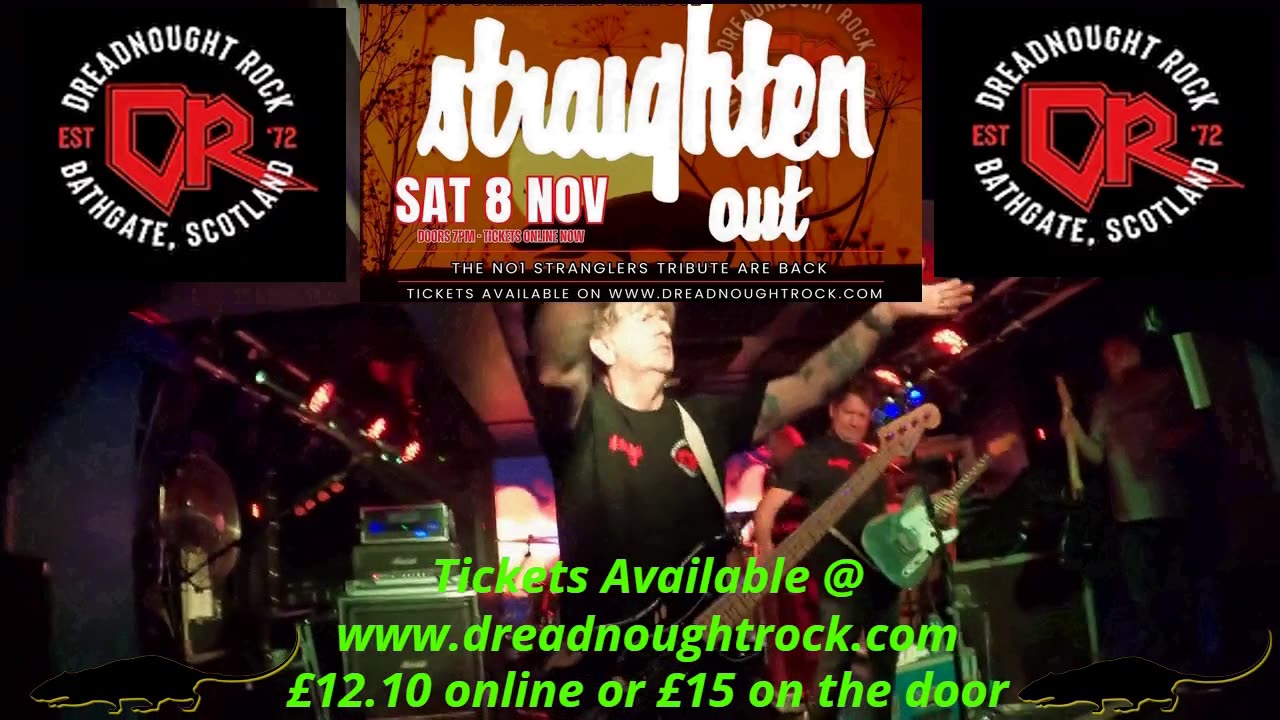 Straighten Out - DreadnoughtRock - Bathgate - 8th November 2025 - Advert