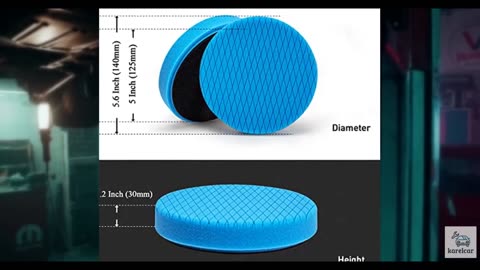Autolock 5" Buffing Polishing Pads, 6Pcs 5.6inch 140mm Face for 5 Inch Backing P