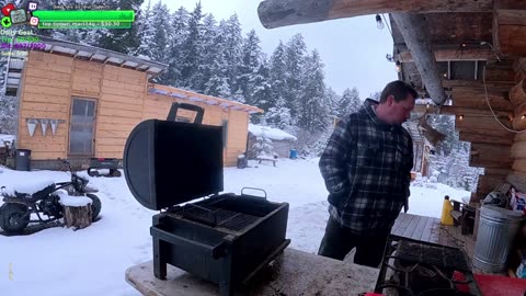 Rainy Day Vibes at the LOG CABIN !ISOLATED ALASKA | !Homestead !real #Factor75Partner