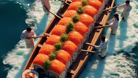 sushi trade through ship in horrible weather