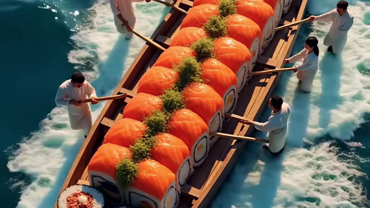 sushi trade through ship in horrible weather