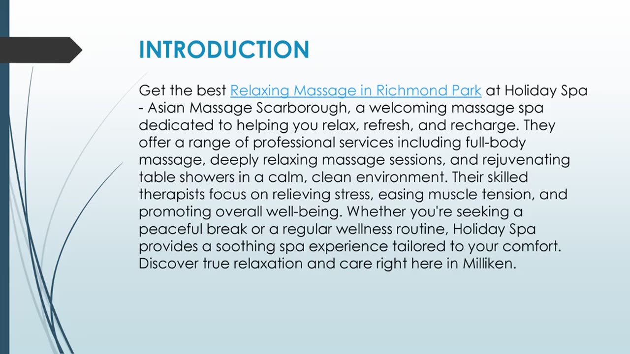 Get the best Relaxing Massage in Richmond Park