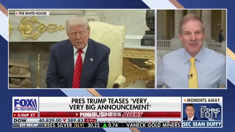 'PRETTY DARN APPLE PIE': Rep. Jim Jordan talks 'trillions of dollars' in trade investments