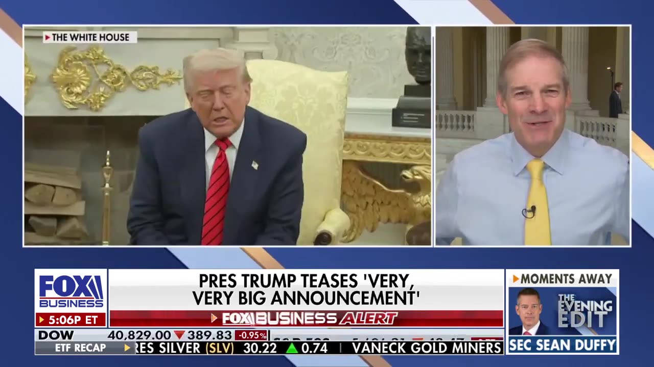 'PRETTY DARN APPLE PIE': Rep. Jim Jordan talks 'trillions of dollars' in trade investments
