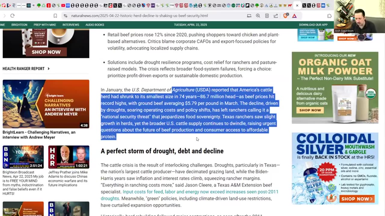 WARNING: HISTORIC CATTLE CRISIS! - Shortages Are Destroying Farms As Prices Skyrocket!