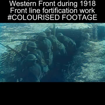 Allied Trench Maintenance Operations 1918