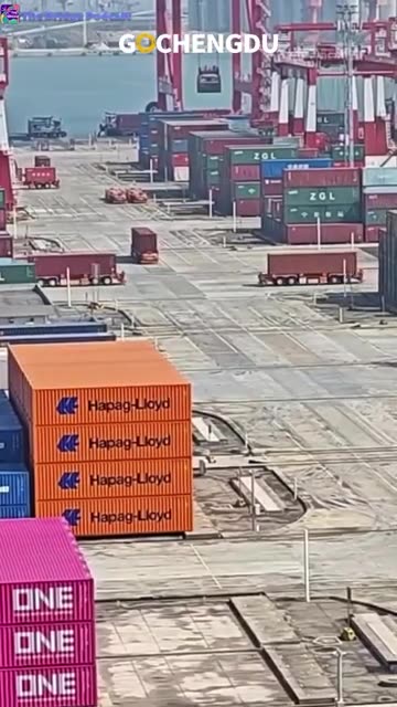 5G AI Chinese port in Guangzhou #china #shorts #tech #innovation