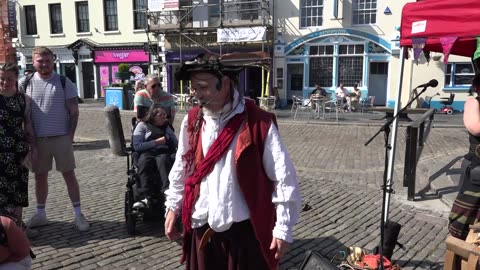 Plymouth Pirate weekend 17th May 2025 Pt 12 Chudleigh Shantie crew Sea Shanties